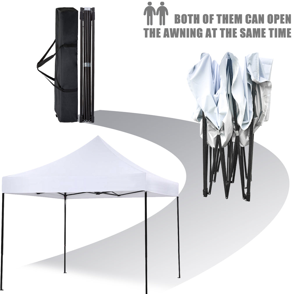 Pop up Canopy 10X10 Pop up Canopy Tent Party Tent Ez up Canopy Sun Shade Wedding Instant Folding Protable Better Air Circulation Outdoor Gazebo with Backpack Bag
