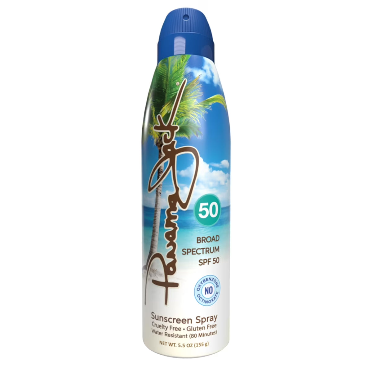 Continuous Spray Sunscreen - SPF 50, Broad Spectrum UVA/UVB Protection, PABA, Paraben, Gluten & Cruelty Free, Water Resistant (80 Minutes), 5.5 OZ (Pack of 1)