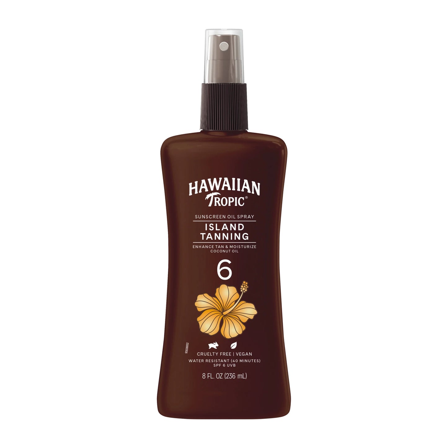 Island Tanning Sunscreen Oil Spray, SPF 6, Moisturize Coconut Oil, 8 FL OZ