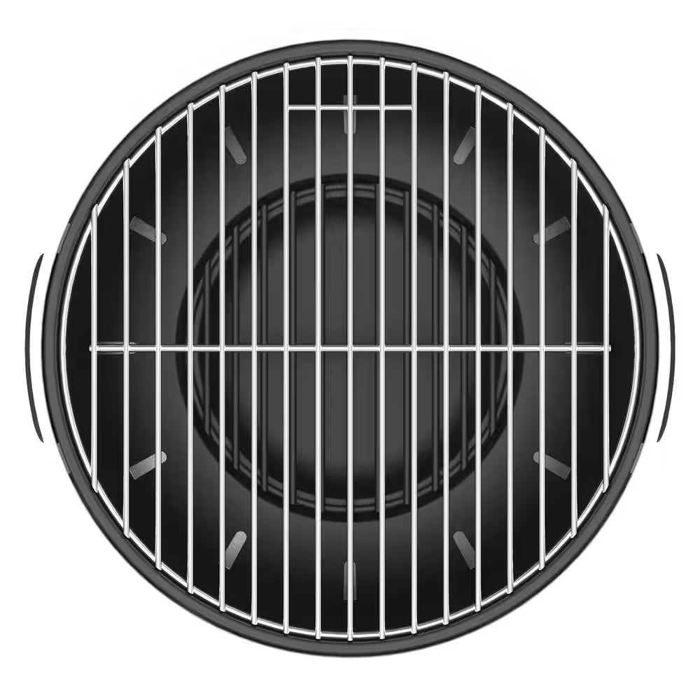Portable Tabletop Charcoal Grill in Black