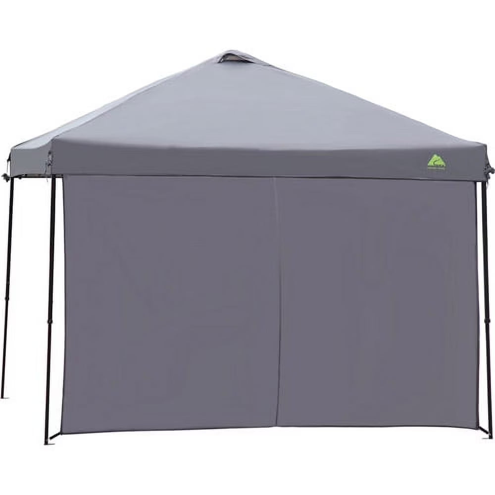 Sun Wall for 10' X 10' Straight Leg Canopy for Camping (Accessory Only), Dark Grey