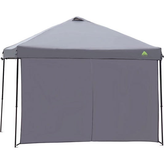Sun Wall for 10' X 10' Straight Leg Canopy for Camping (Accessory Only), Dark Grey