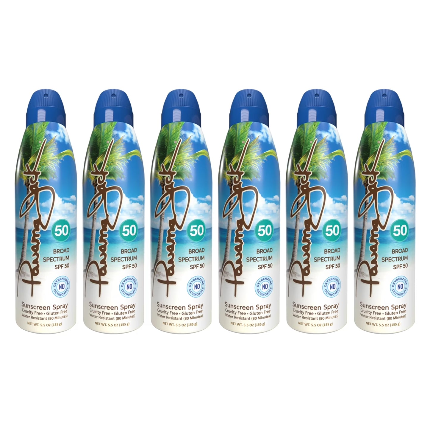 Continuous Spray Sunscreen - SPF 50, Broad Spectrum UVA/UVB Protection, PABA, Paraben, Gluten & Cruelty Free, Water Resistant (80 Minutes), 5.5 OZ (Pack of 1)