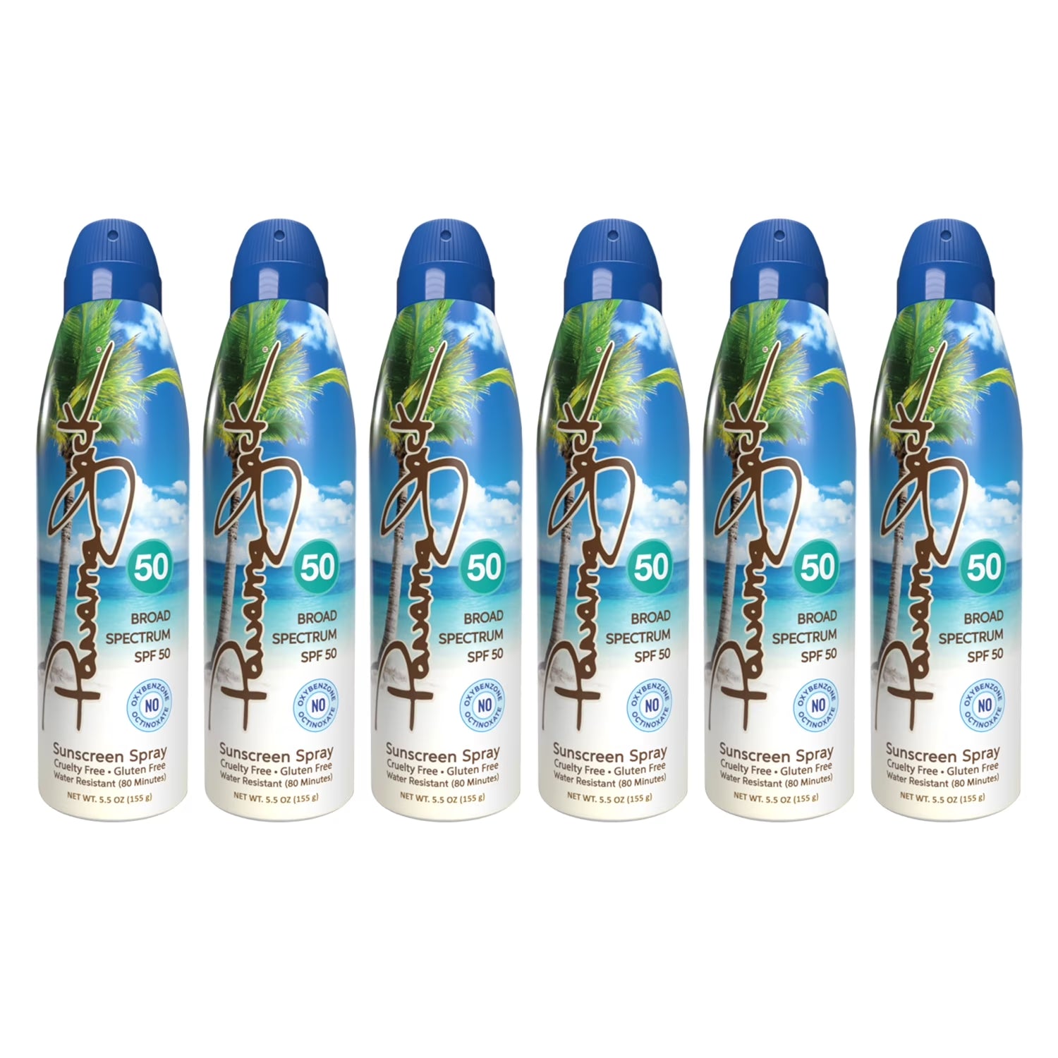 Continuous Spray Sunscreen - SPF 50, Broad Spectrum UVA/UVB Protection, PABA, Paraben, Gluten & Cruelty Free, Water Resistant (80 Minutes), 5.5 OZ (Pack of 1)